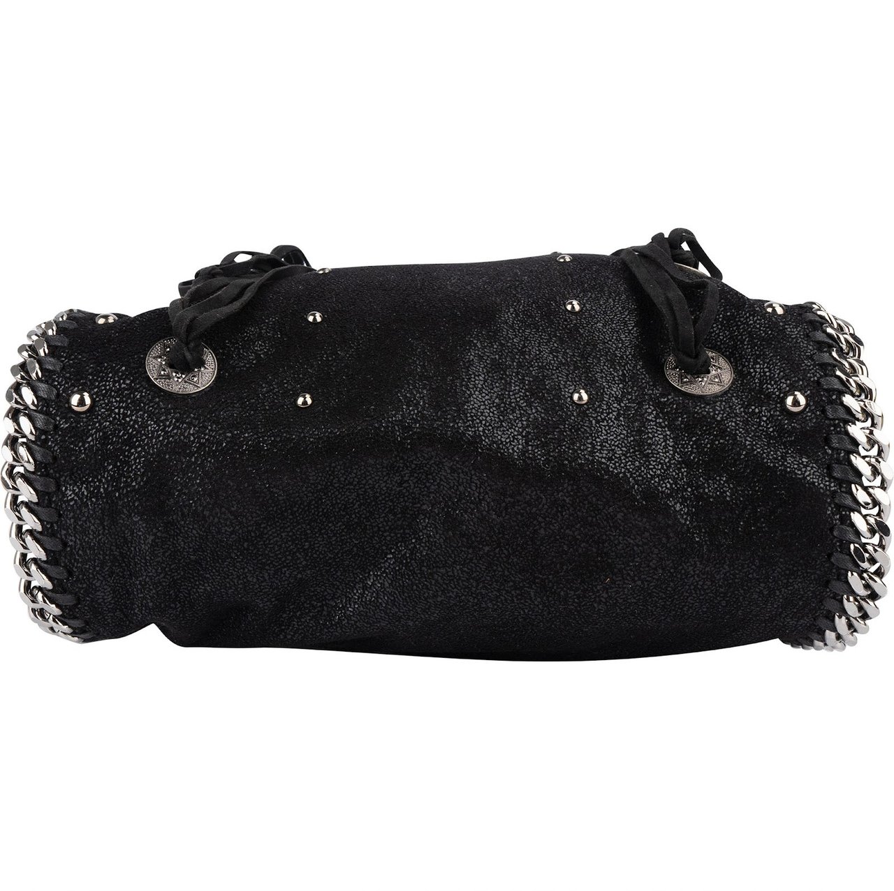 Stella McCartney Stella McCartney Falabella Studded Fringe Tote Shoulder Bag Zwart