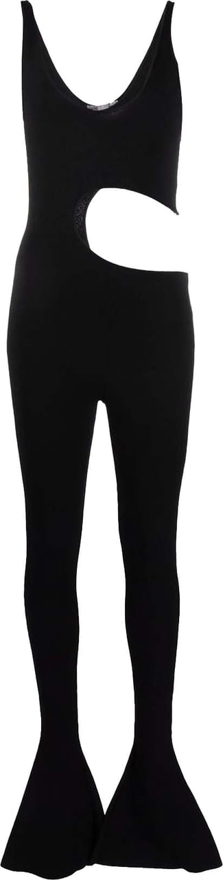Stella Mccartney Cut Out Jumpsuit Zwart