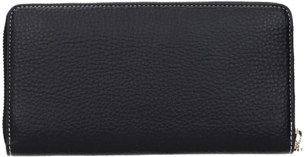 Stella McCartney Black Leather Wallet Zwart