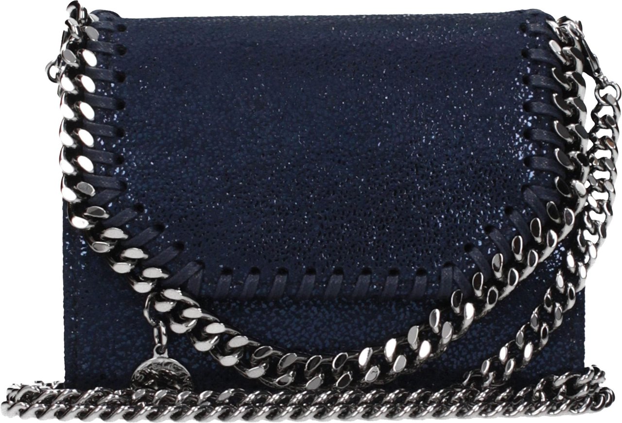 Stella McCartney Blue Leather Wallet Blauw