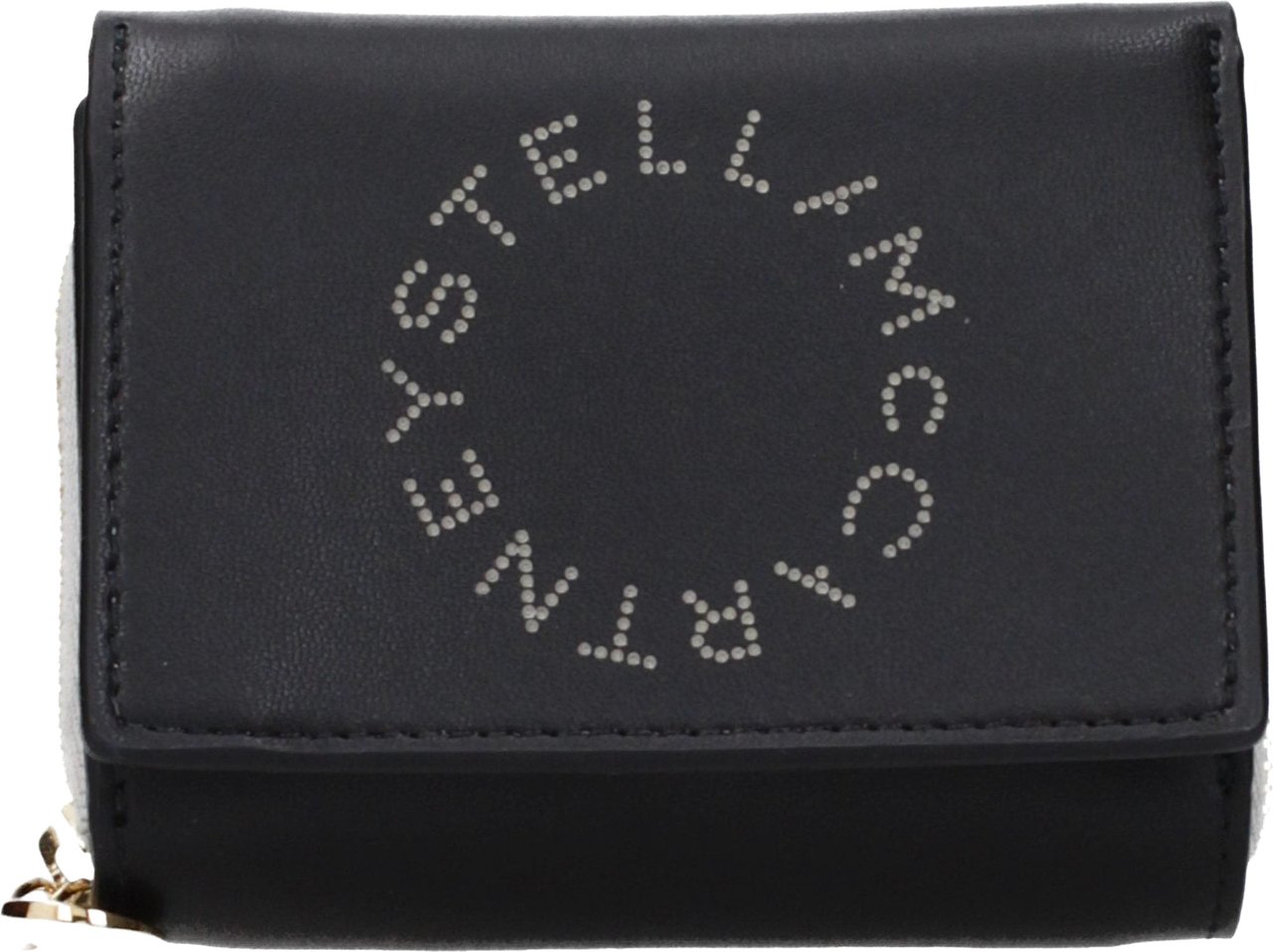 Stella McCartney Black Leather Wallet Zwart