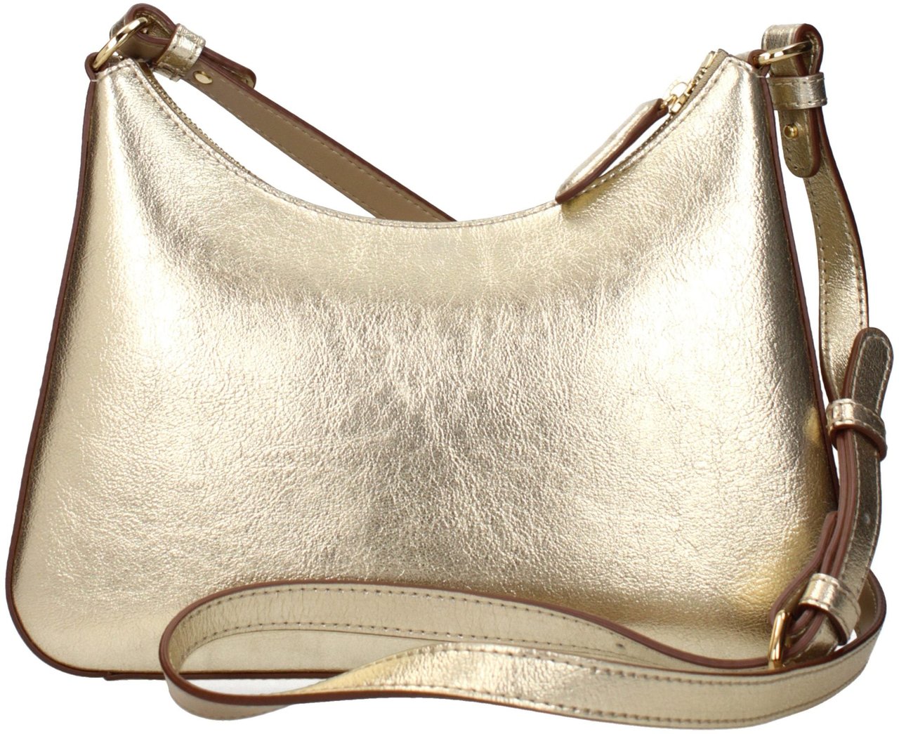 Stella McCartney Gold Leather Shoulder Bag Goud