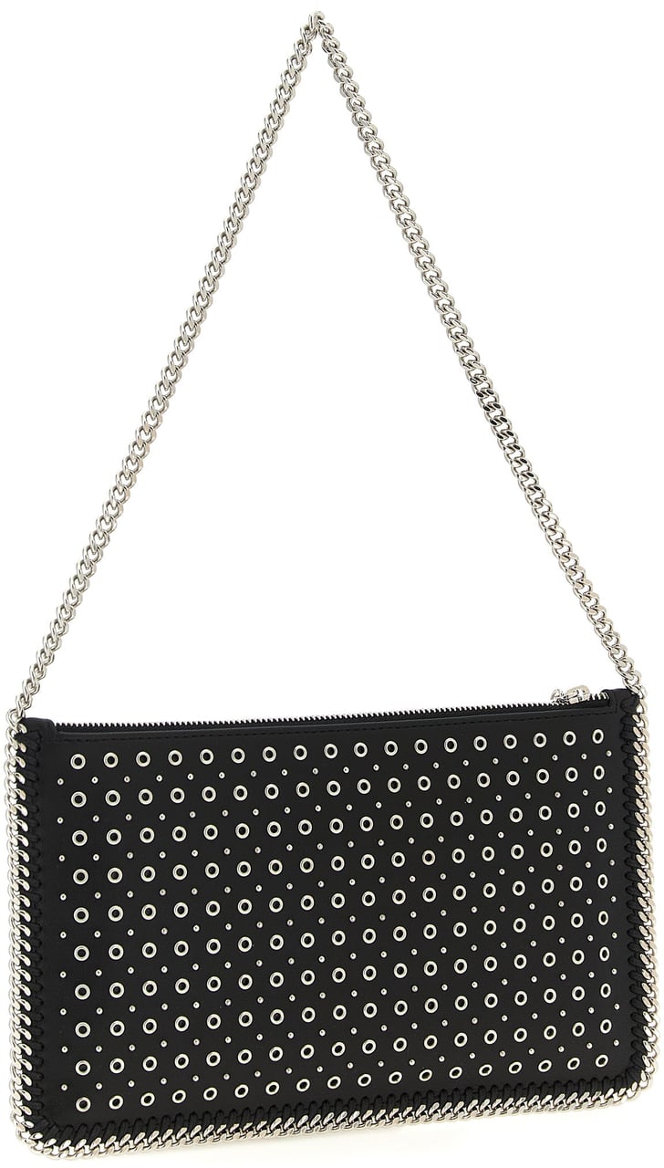 Stella McCartney Black Polyester Shoulder Bag Zwart