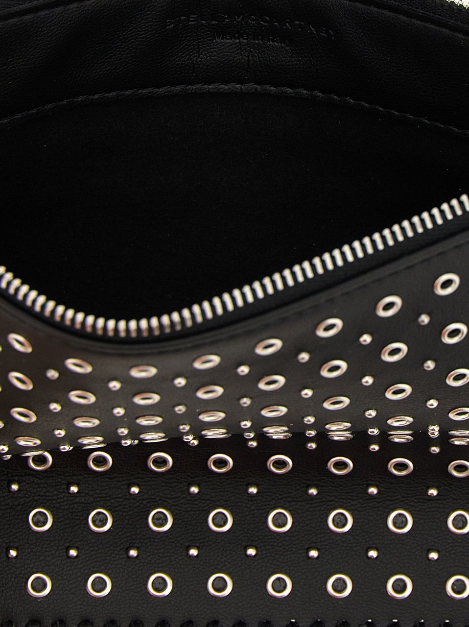 Stella McCartney Black Polyester Shoulder Bag Zwart