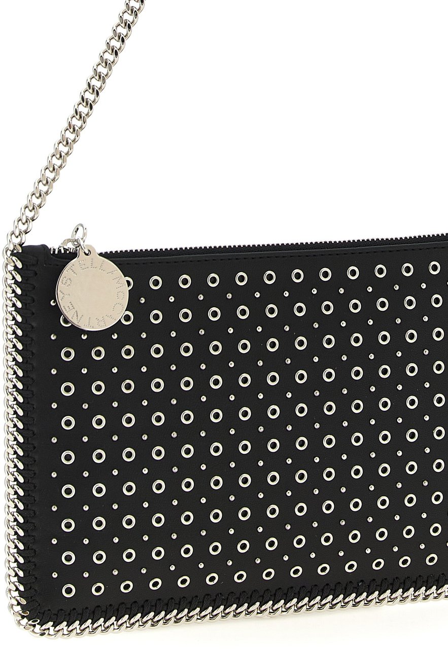 Stella McCartney Black Polyester Shoulder Bag Zwart