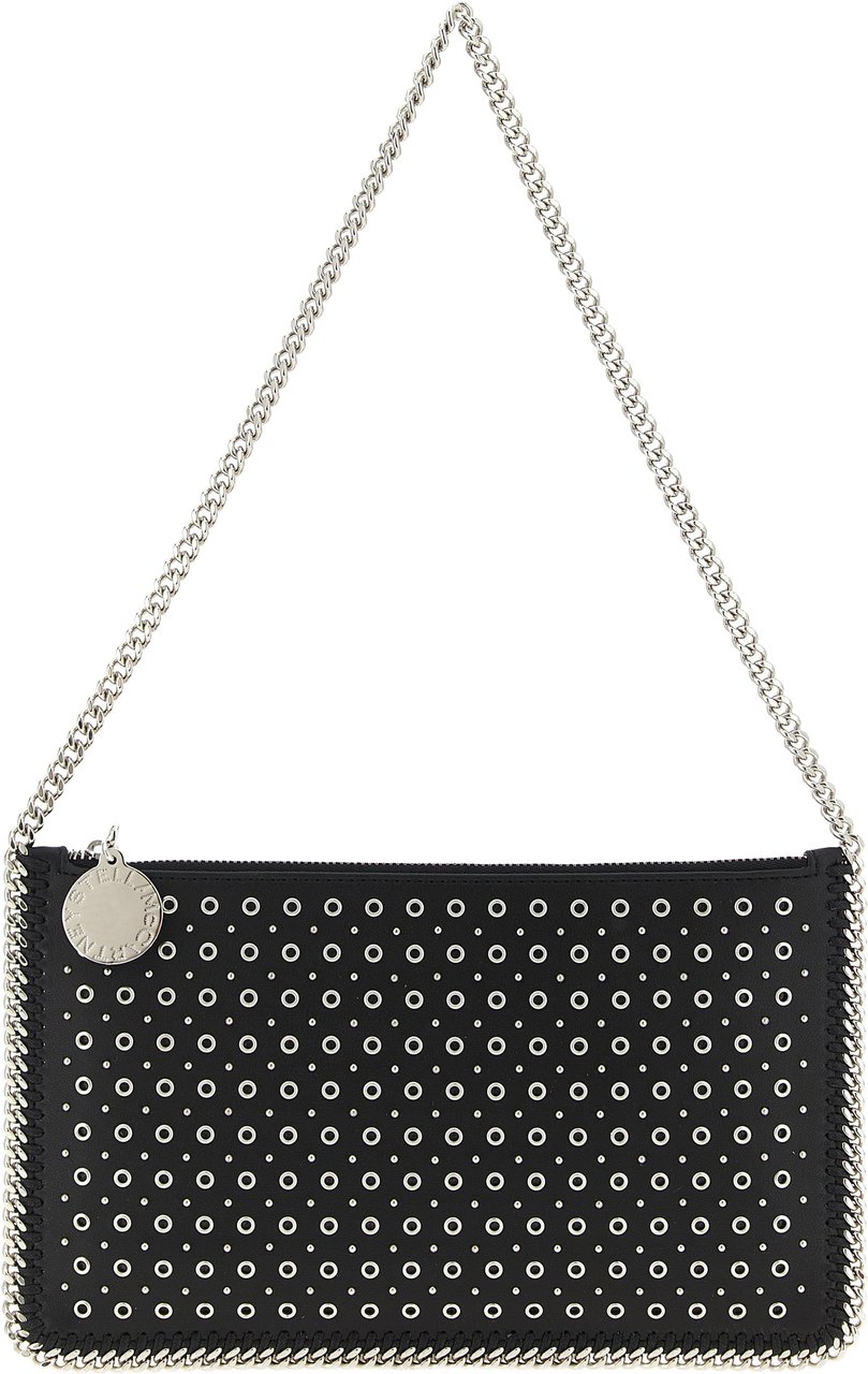 Stella McCartney Black Polyester Shoulder Bag Zwart