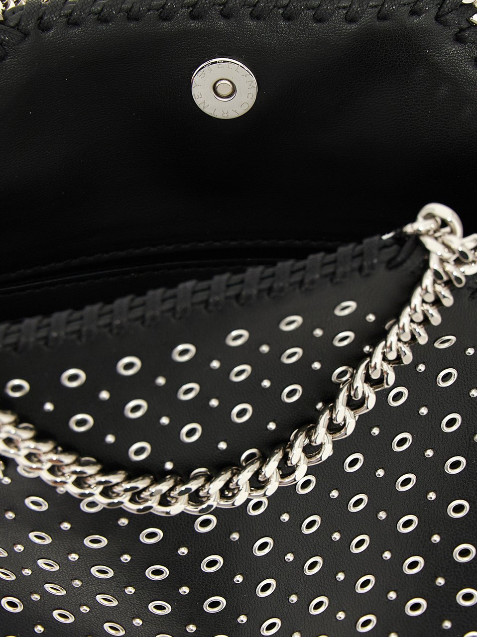 Stella McCartney Black Polyester Handbag Zwart
