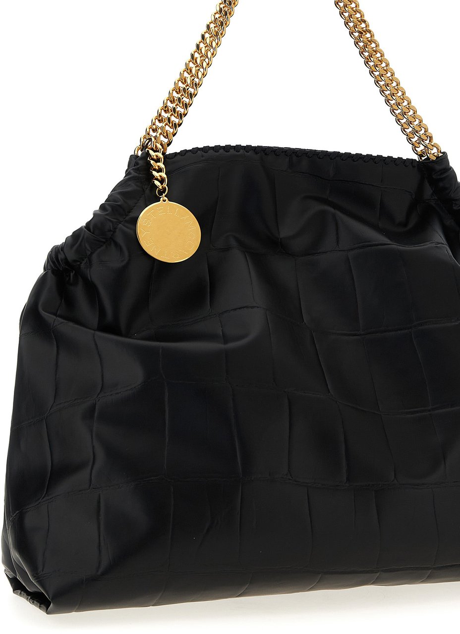 Stella McCartney Black Polyester Tote Bag Zwart