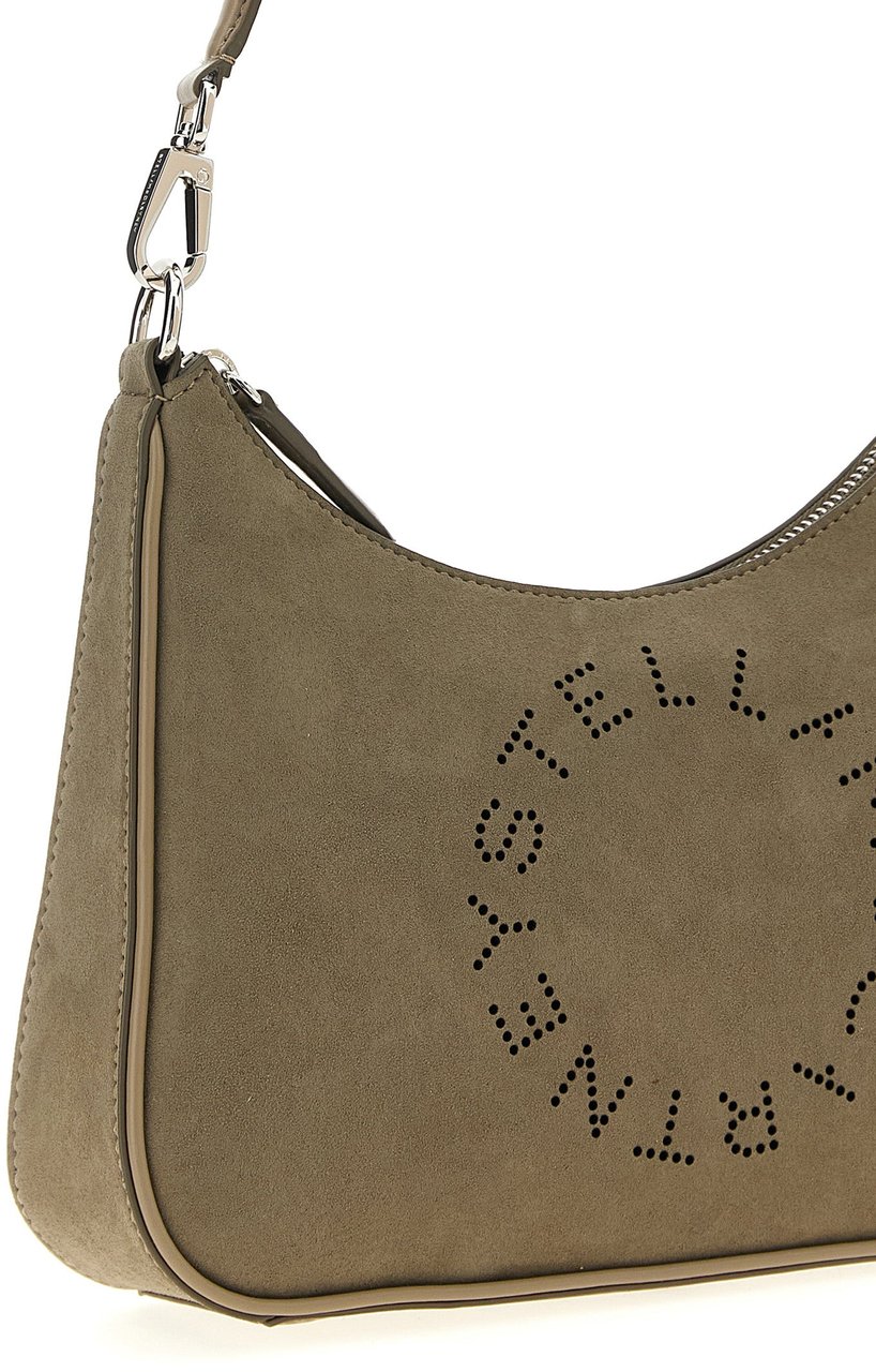 Stella McCartney Gray Polyamide Shoulder Bag Grijs