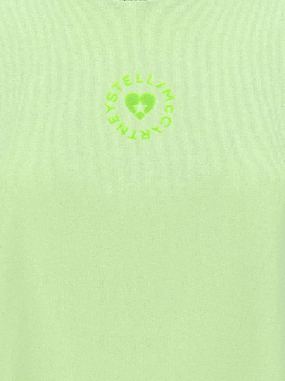Stella McCartney Bicolor Cotton T-Shirt Groen