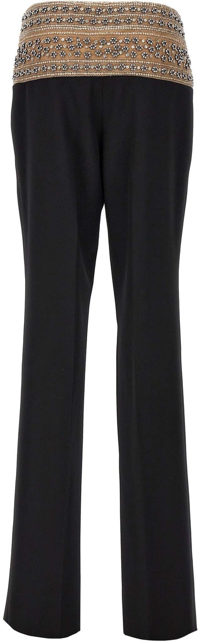 Stella McCartney Black Wool Dress Pants Zwart