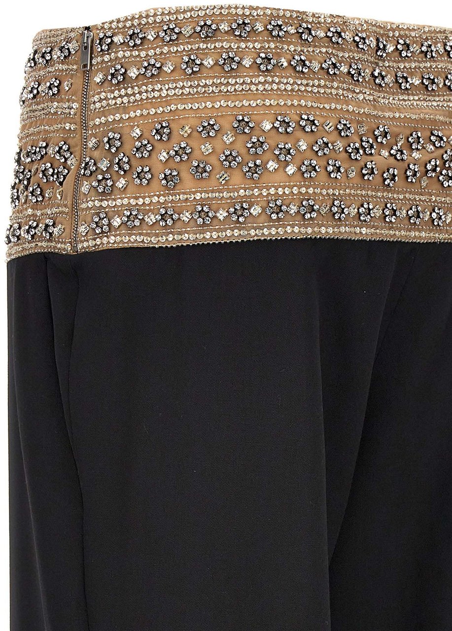 Stella McCartney Black Wool Dress Pants Zwart