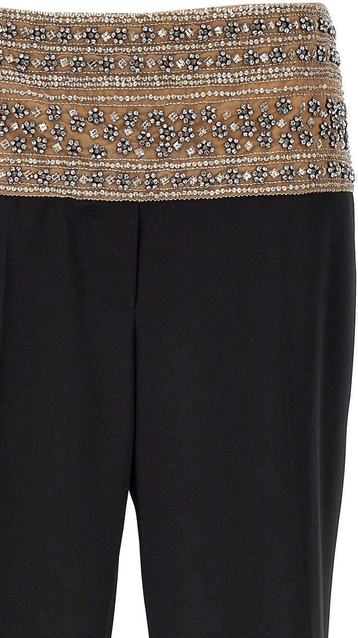 Stella McCartney Black Wool Dress Pants Zwart