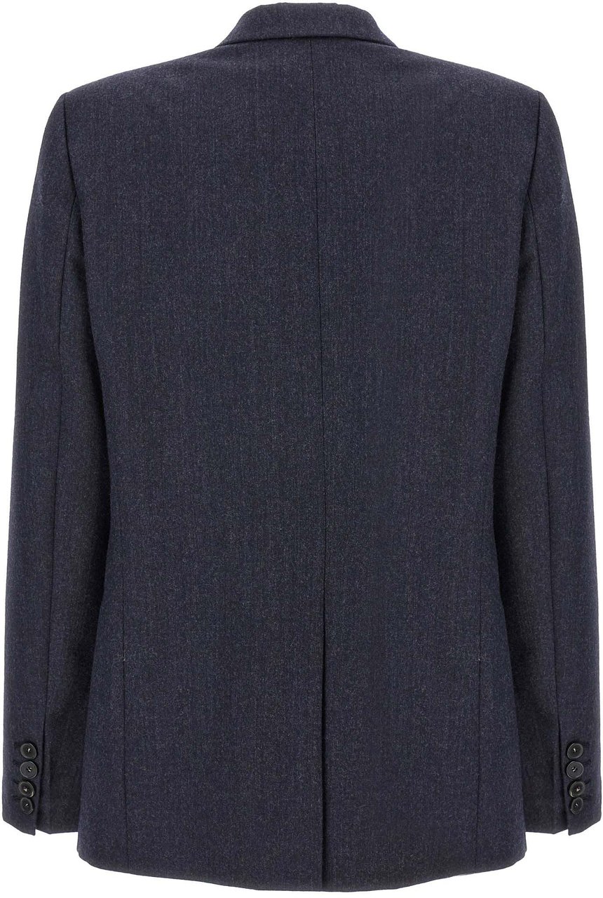 Stella McCartney Blue Viscose Blazer Blauw