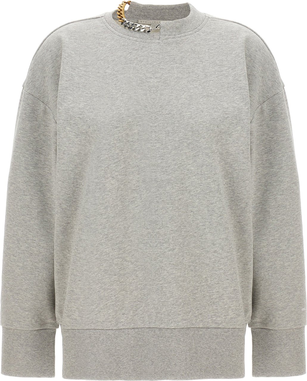 Stella McCartney Gray Cotton Sweatshirt Grijs