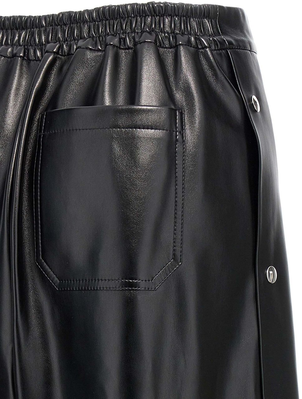 Stella McCartney Black Polyester Casual Pants Zwart