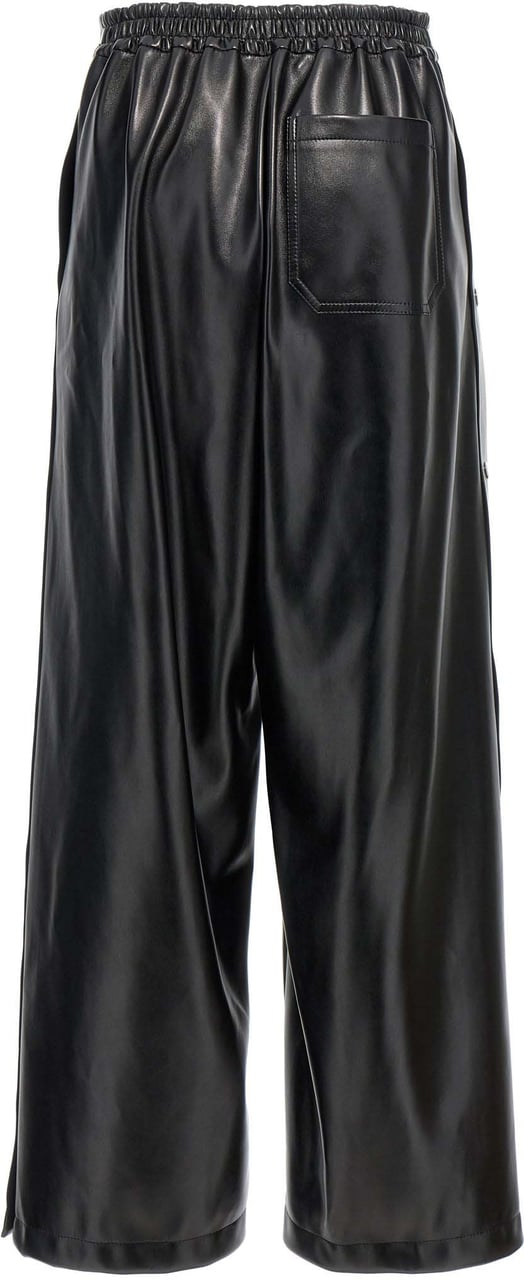 Stella McCartney Black Polyester Casual Pants Zwart