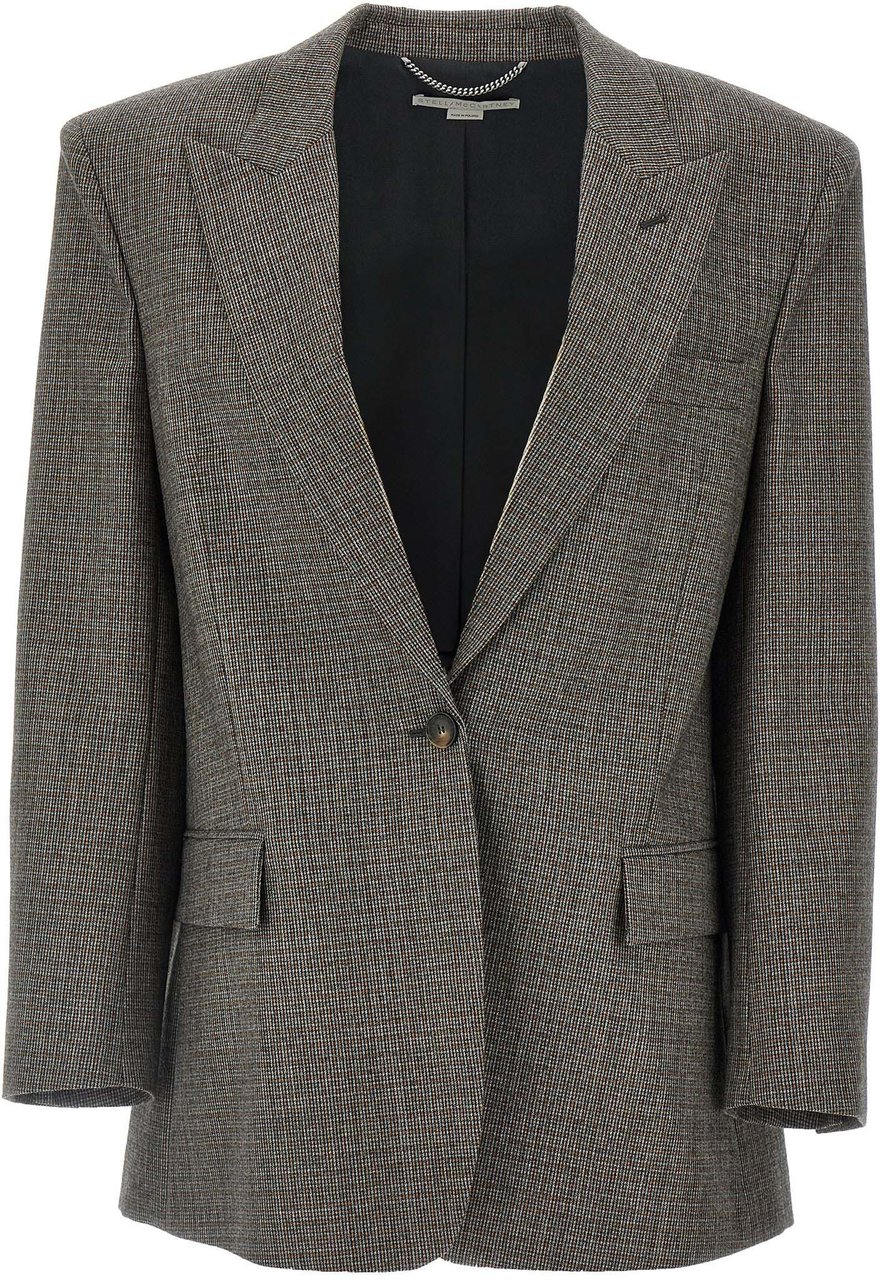 Stella McCartney Gray Wool Blazer Grijs