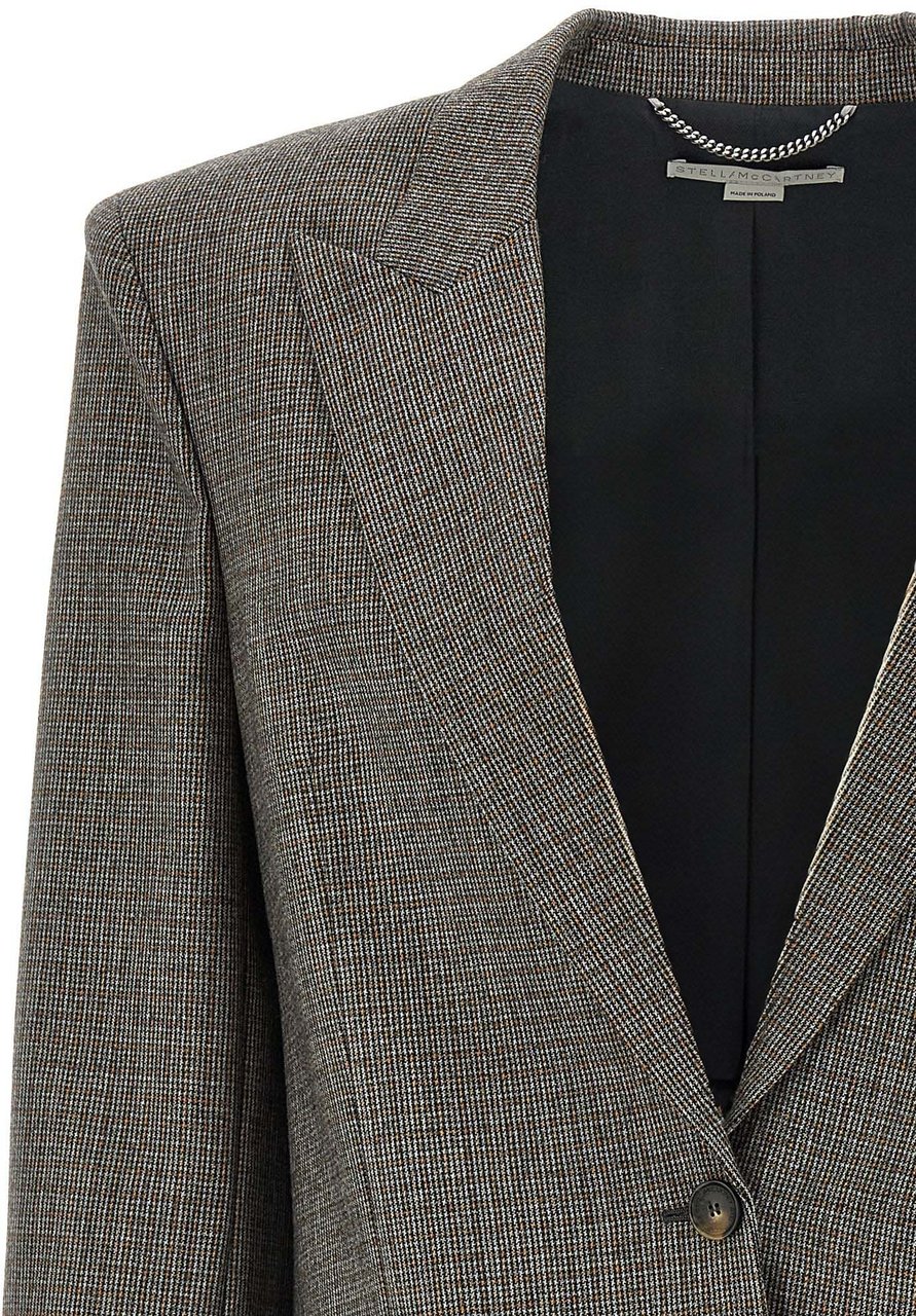 Stella McCartney Gray Wool Blazer Grijs
