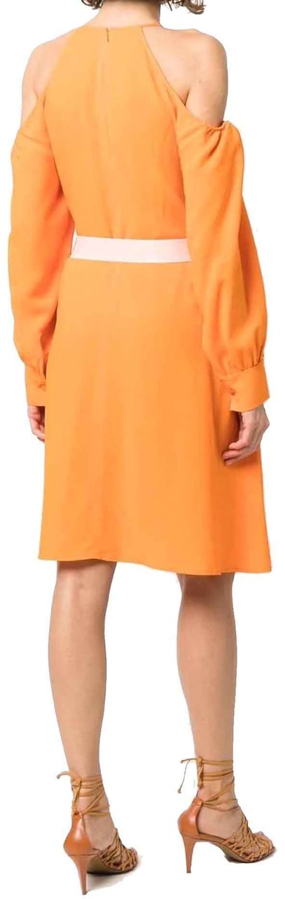 Stella Mccartney Off-Shoulder Dress Oranje