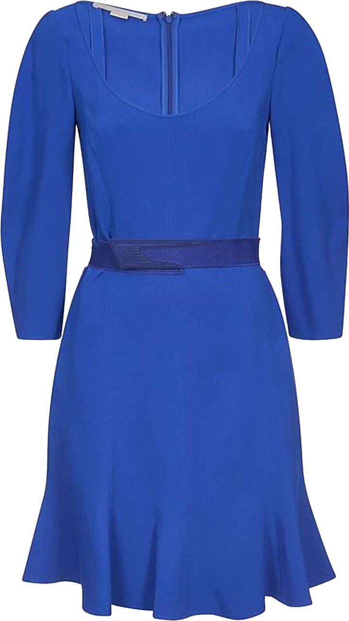 Stella Mccartney Long Sleeved Dress Blauw