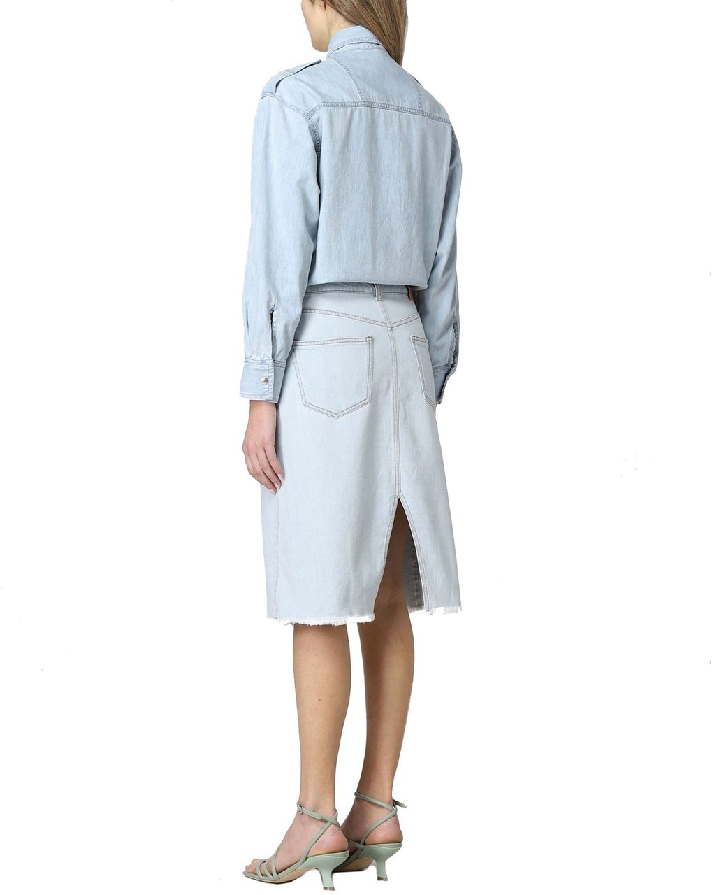Stella Mccartney Denim Shirt Dress Blauw