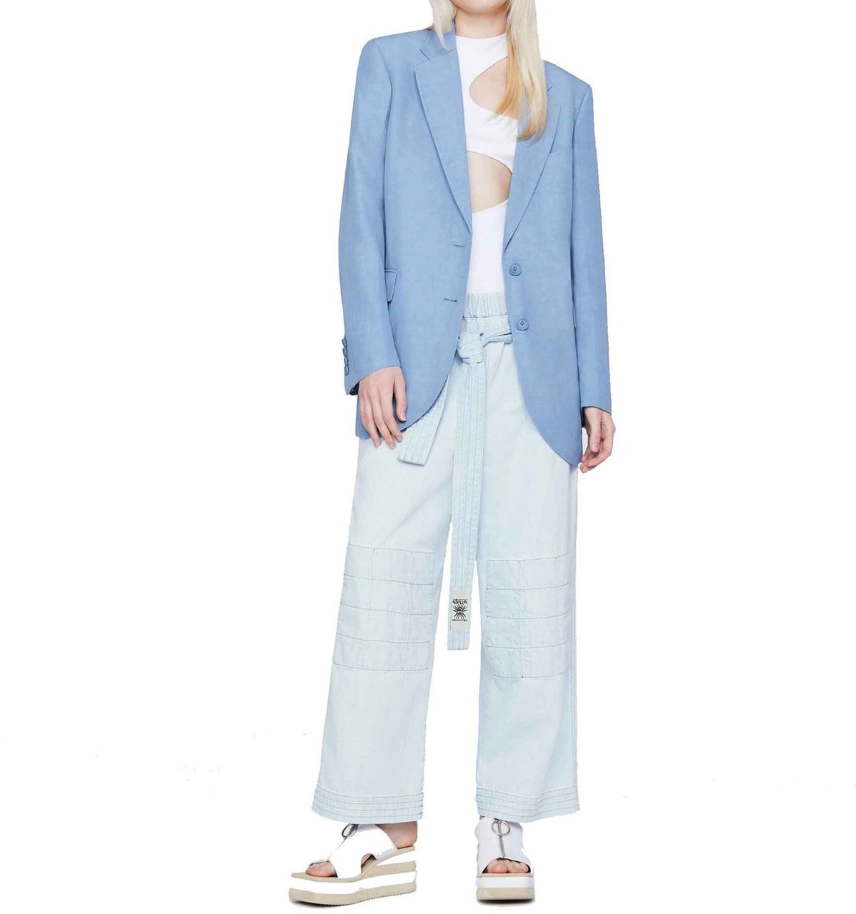 Stella Mccartney Denim Pants Blauw