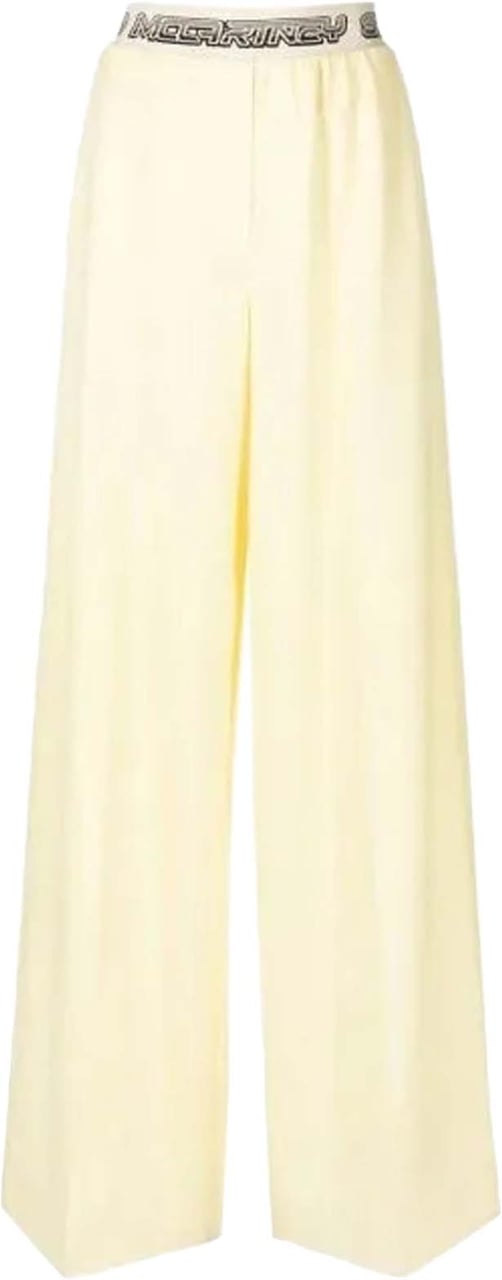 Stella Mccartney Logo Wool Pants Geel