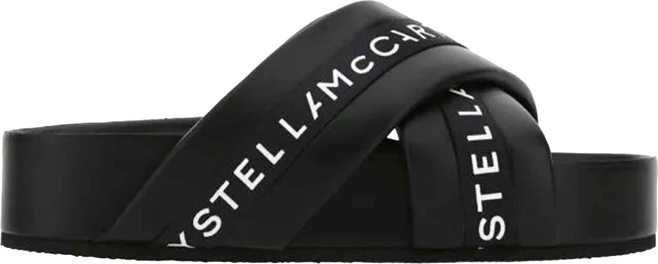 Stella Mccartney Logo Slippers Zwart