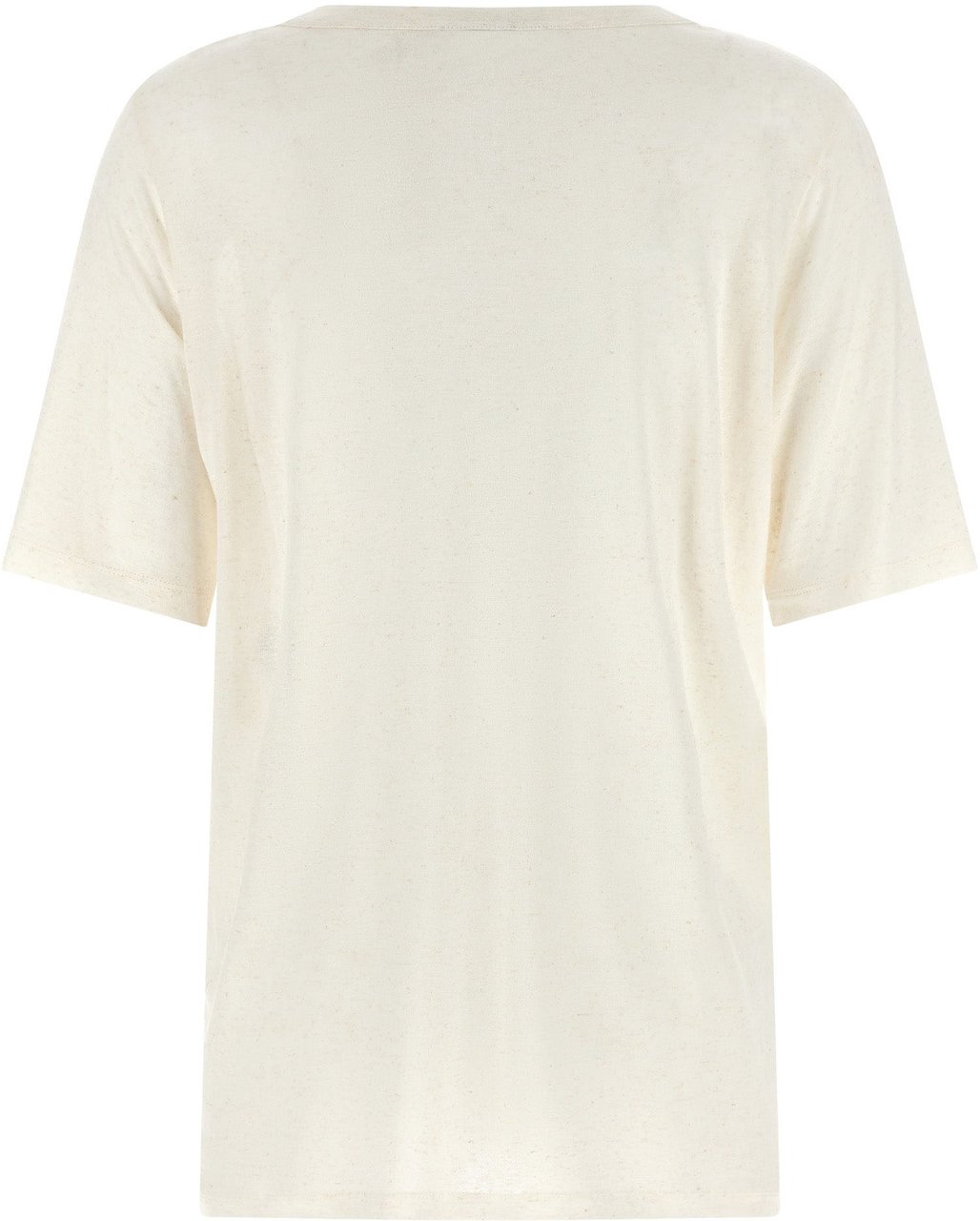 Stella McCartney White Viscose T-Shirt Maroon