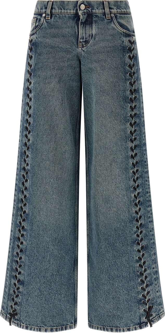 Stella McCartney Blue Cotton Jeans Denim Blauw