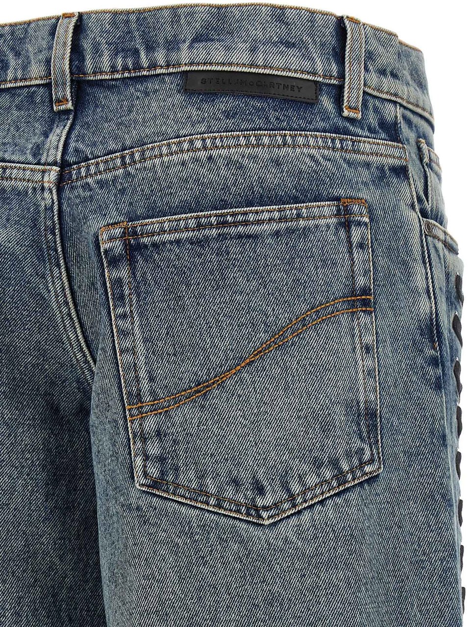 Stella McCartney Blue Cotton Jeans Denim Blauw