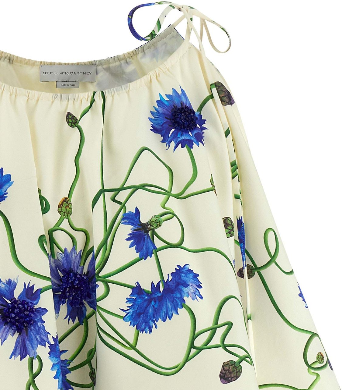 Stella McCartney Blue Cotton Blouse Blauw