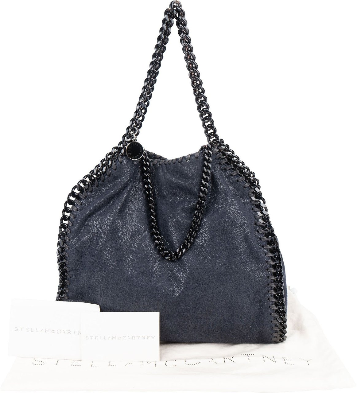 Stella McCartney Stella McCartney Shaggy Falabella Tote Crossbody Bag Navy