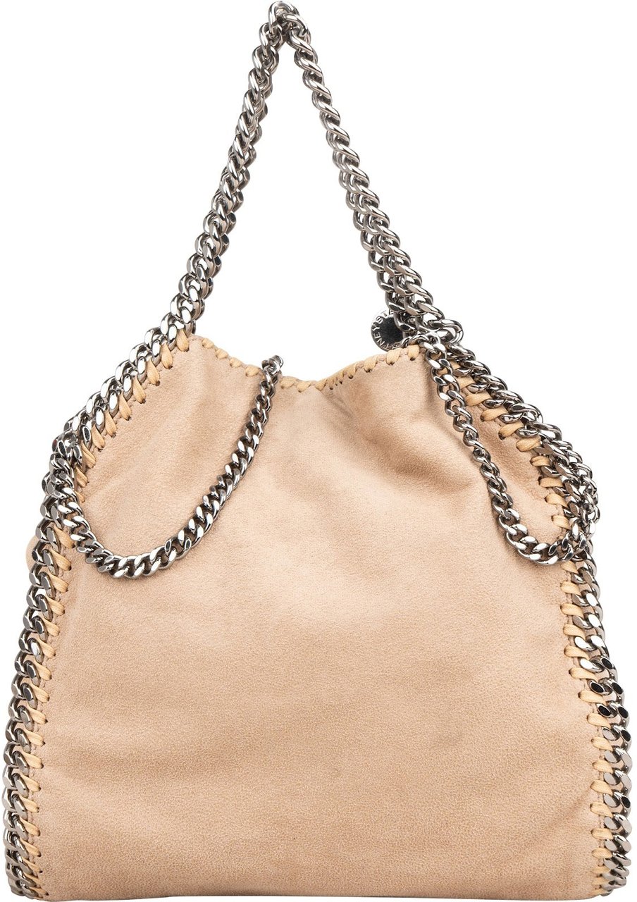Stella McCartney Stella McCartney Shaggy Falabella Fold Over Tote Handbag Beige