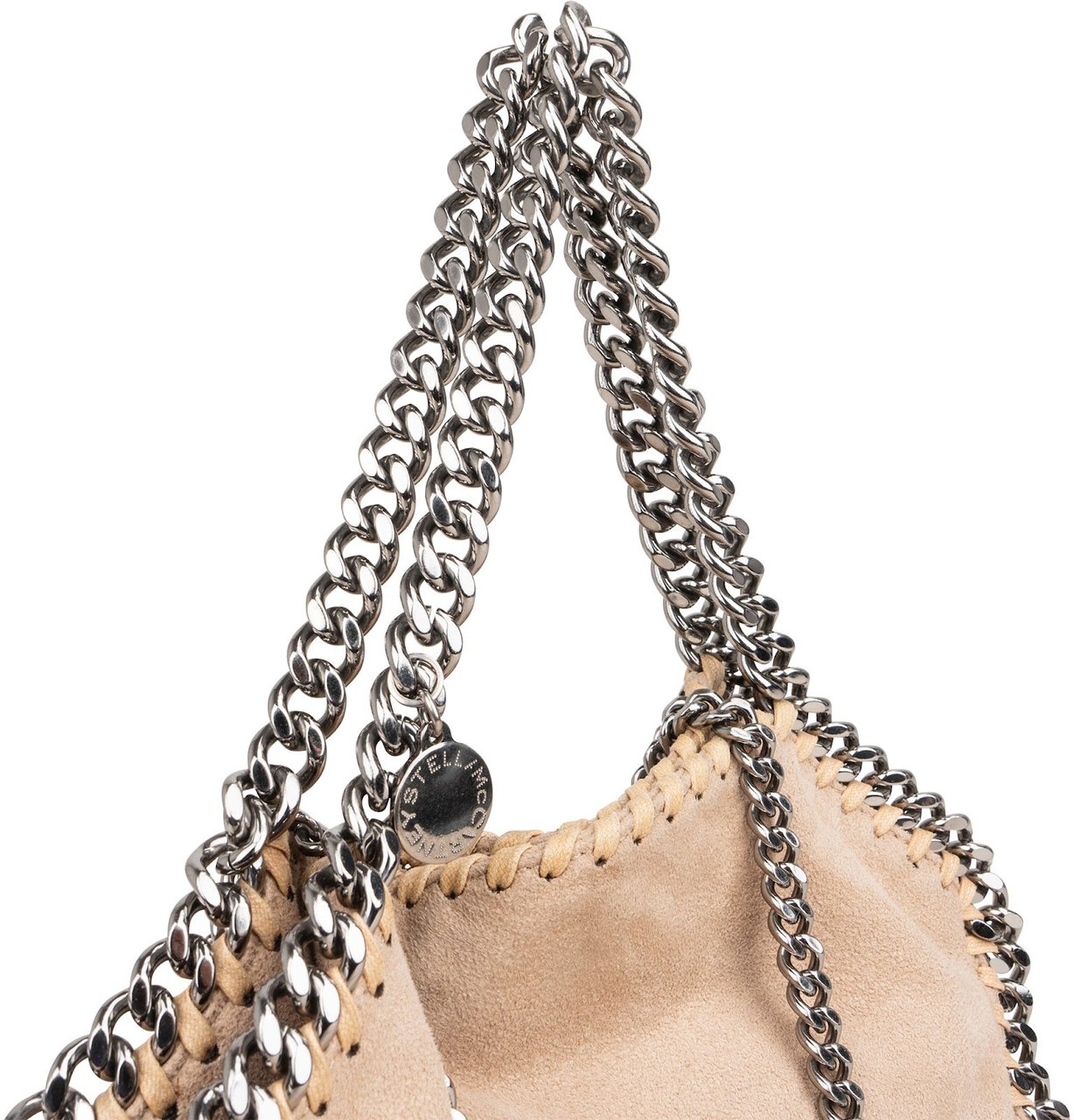 Stella McCartney Stella McCartney Shaggy Falabella Fold Over Tote Handbag Beige