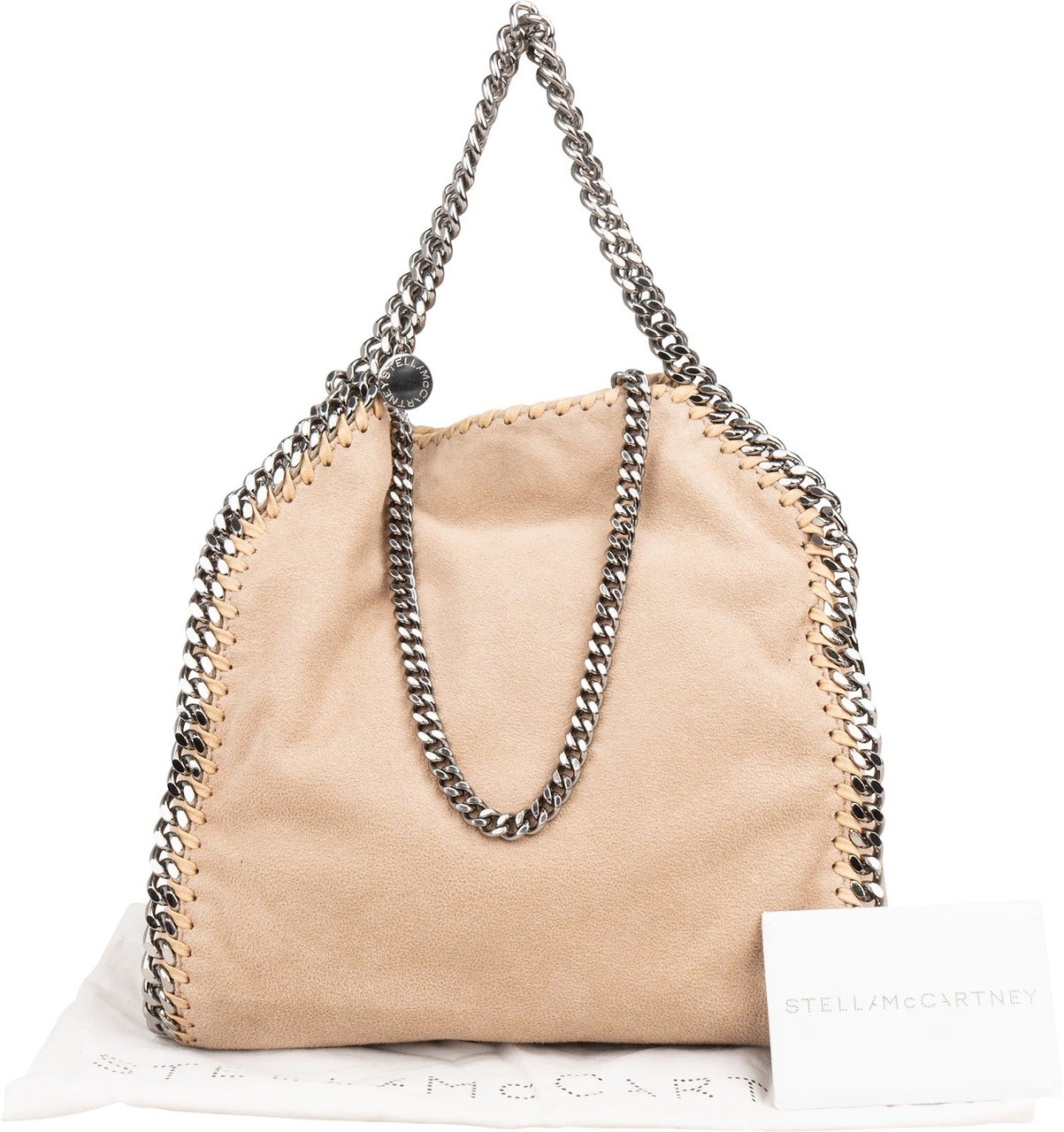 Stella McCartney Stella McCartney Shaggy Falabella Fold Over Tote Handbag Beige