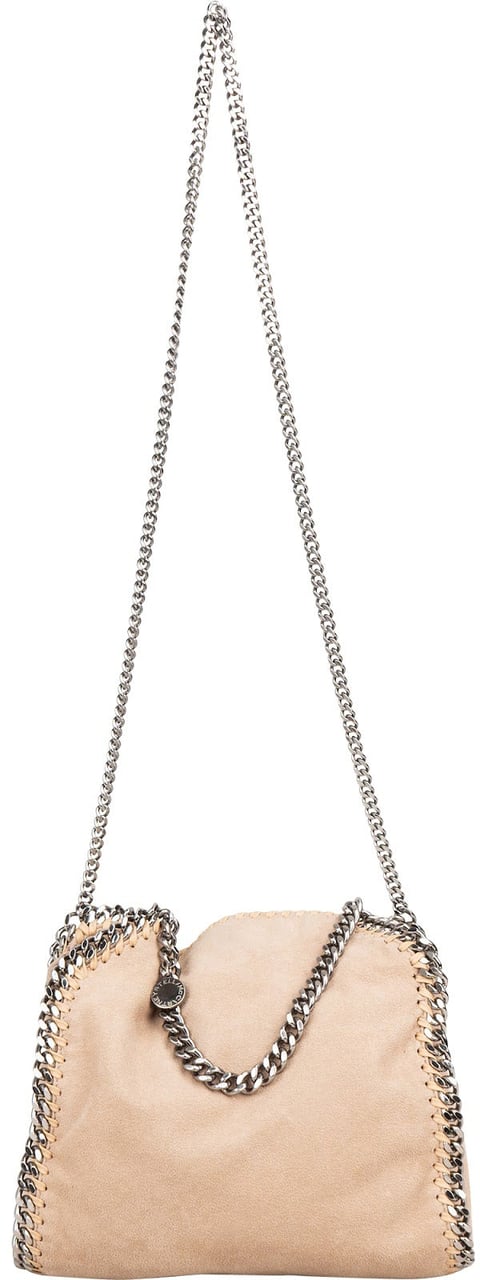 Stella McCartney Stella McCartney Shaggy Falabella Fold Over Tote Handbag Beige
