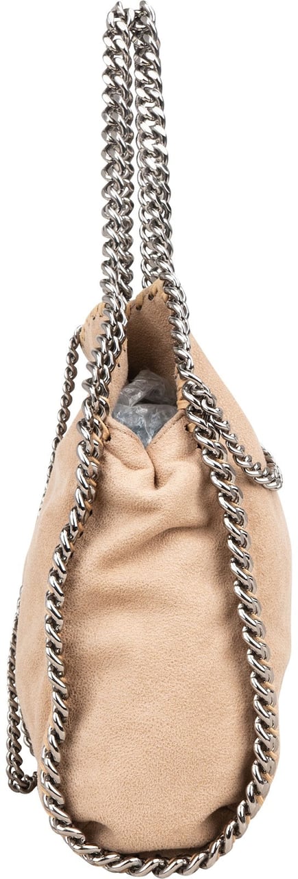Stella McCartney Stella McCartney Shaggy Falabella Fold Over Tote Handbag Beige
