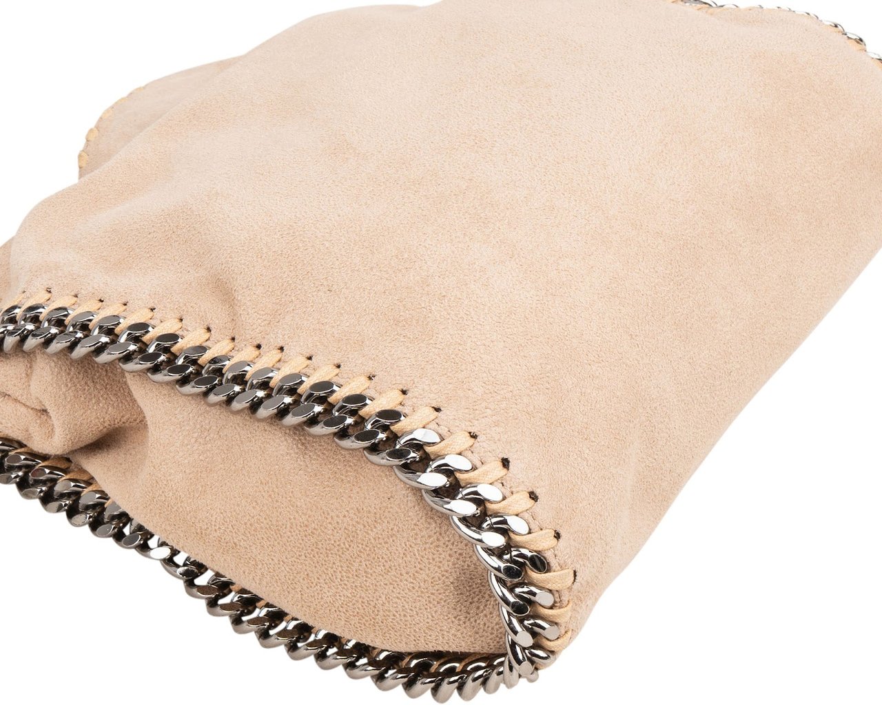 Stella McCartney Stella McCartney Shaggy Falabella Fold Over Tote Handbag Beige