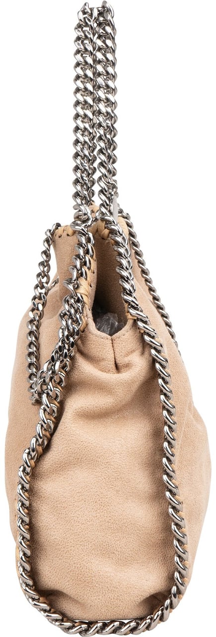 Stella McCartney Stella McCartney Shaggy Falabella Fold Over Tote Handbag Beige