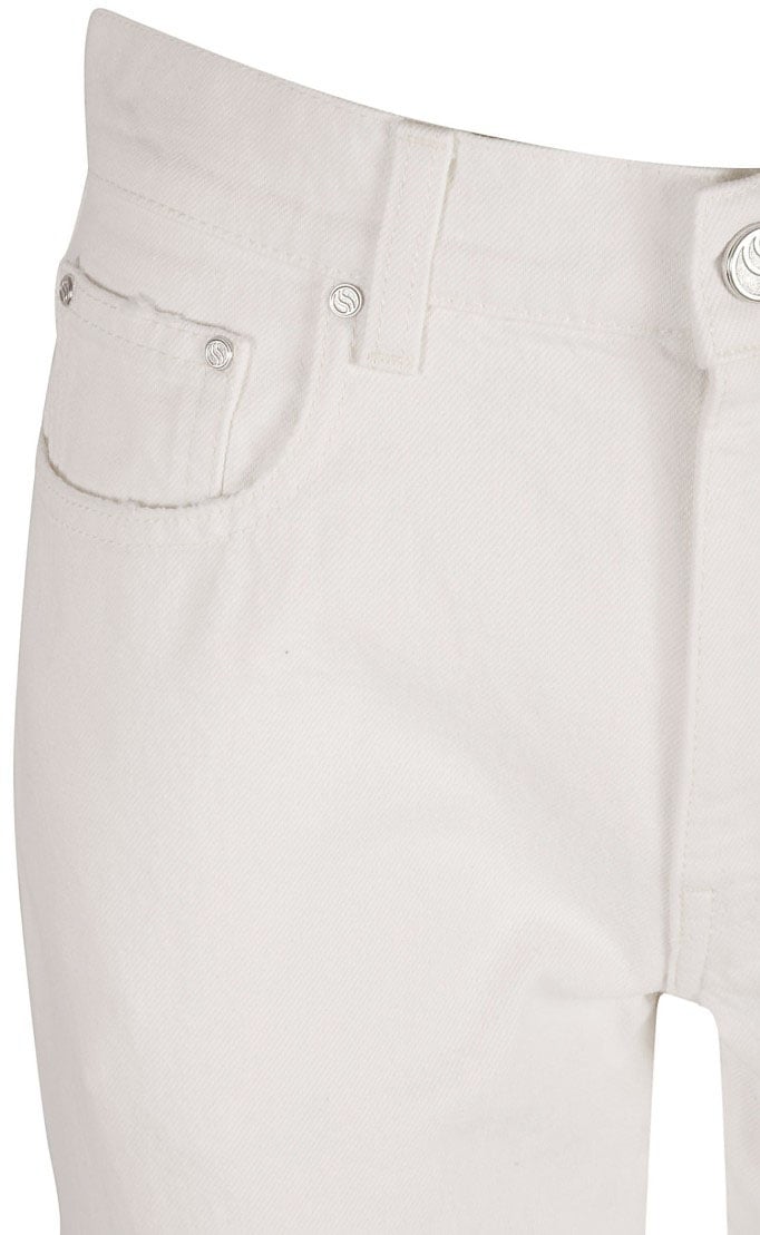Stella McCartney Relaxed Fit Jeans With Unique Frayed Hem Wit