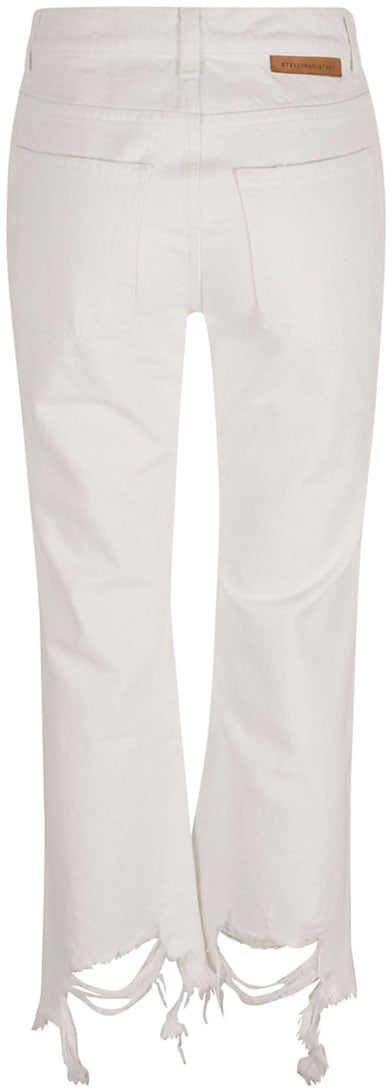 Stella McCartney Relaxed Fit Jeans With Unique Frayed Hem Wit