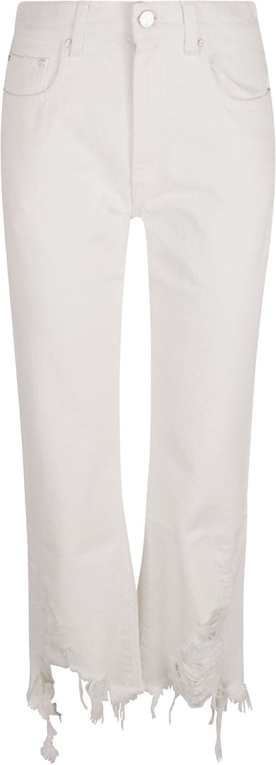 Stella McCartney Relaxed Fit Jeans With Unique Frayed Hem Wit