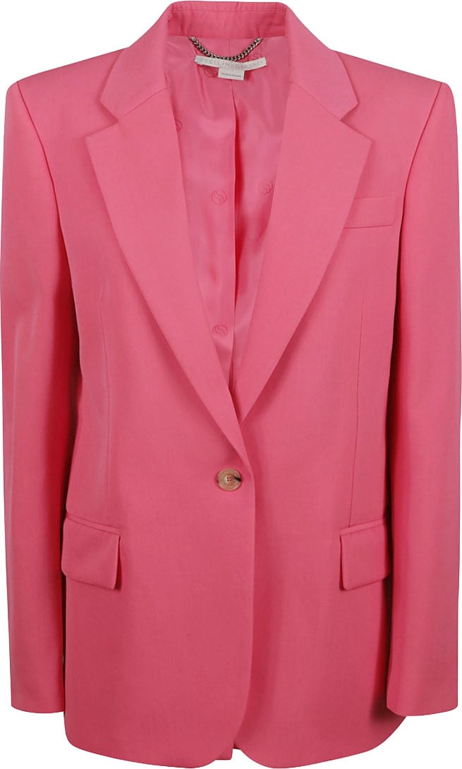 Stella McCartney Tailored Pink Wool Jacket Roze