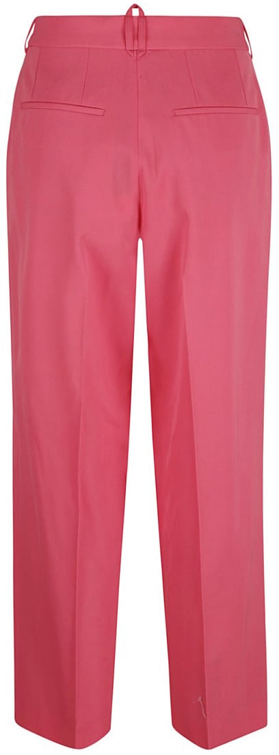 Stella McCartney Tailored High-Waisted Trousers With Clean Finish Maroon