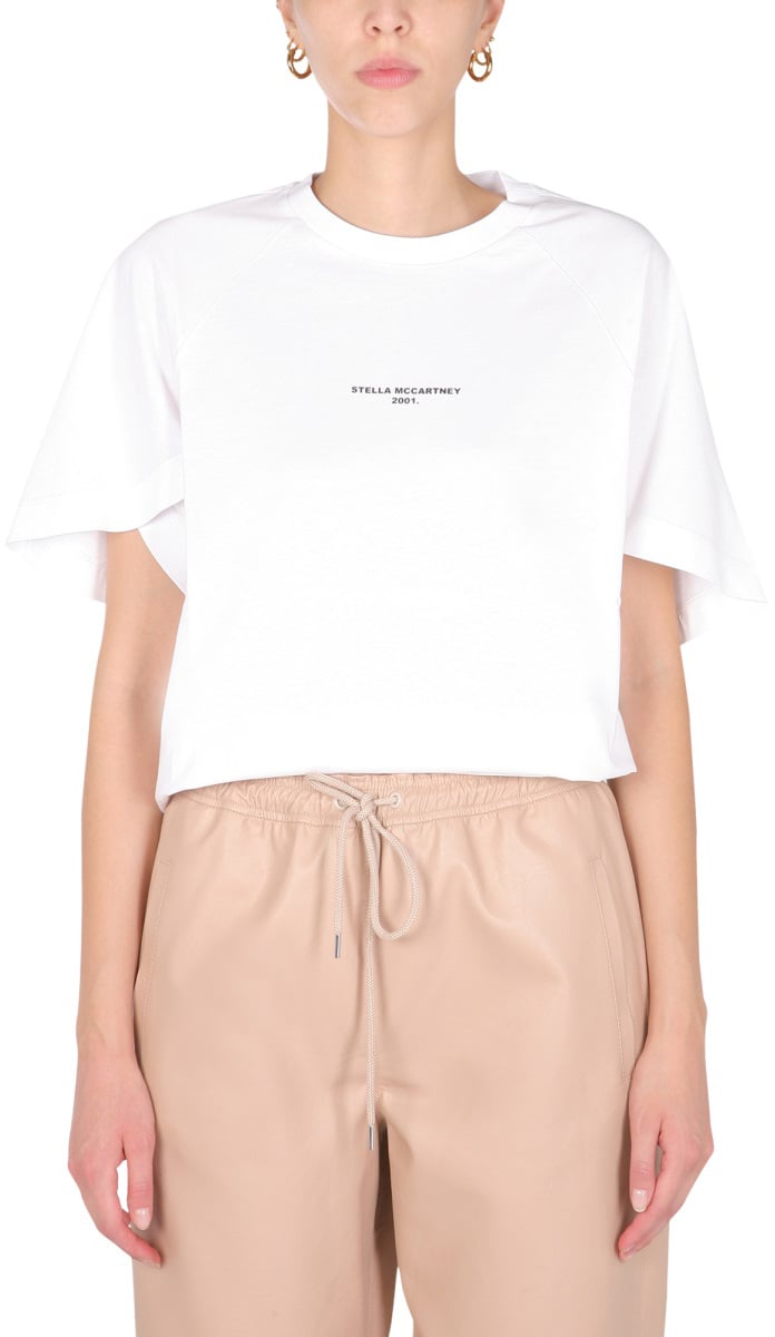 Stella McCartney T-SHIRT WITH LOGO Wit