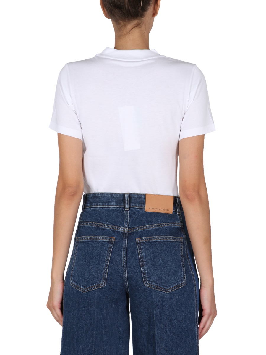 Stella McCartney T-SHIRT WITH LOGO PRINT Wit
