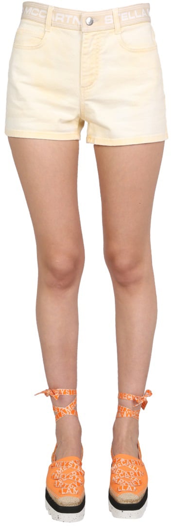 Stella McCartney DENIM SHORTS Geel