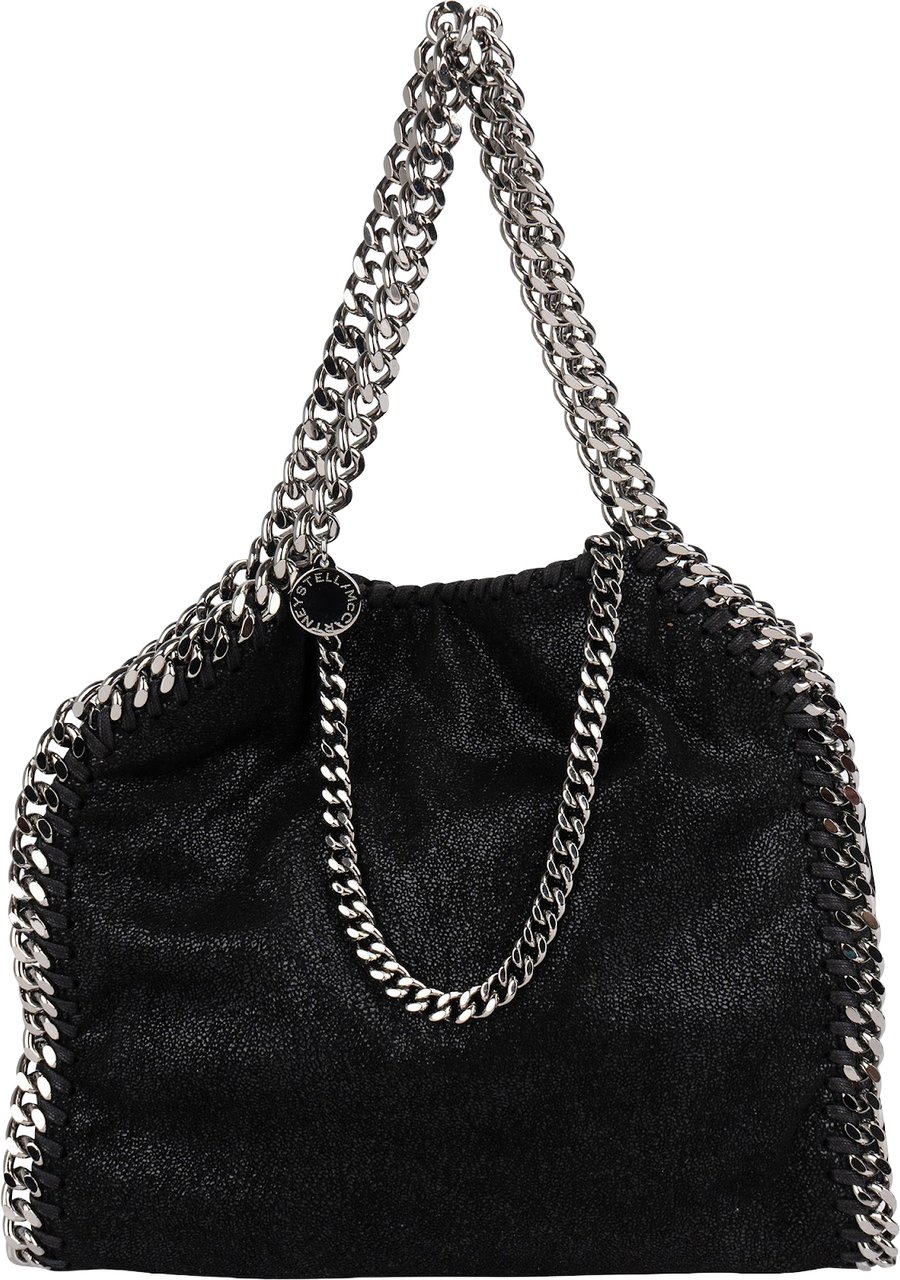 Stella McCartney Stella McCartney Shaggy Falabella Fold Over Tote Crossbody Handbag Zwart